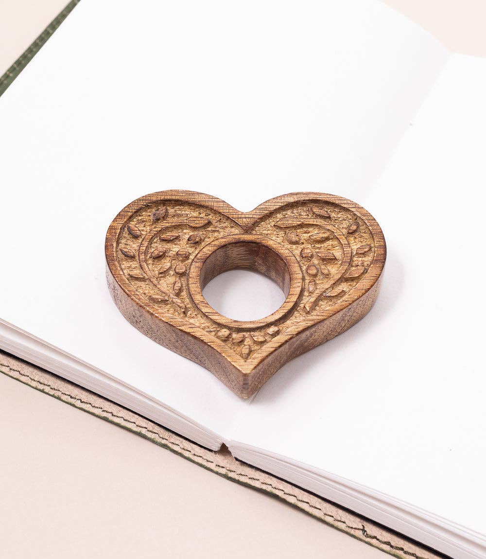 Heart Thumb Book Page Holder -