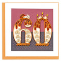 Quilled Greeting Card, "Milestone - 60"