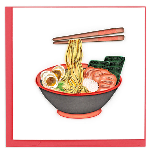 Quilled Greeting Card, "Ramen Bowl"