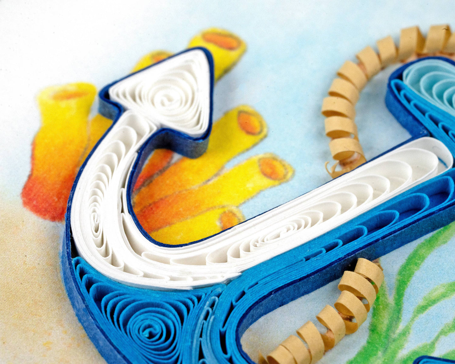 Quilled Gift Enclosure, "Anchor"