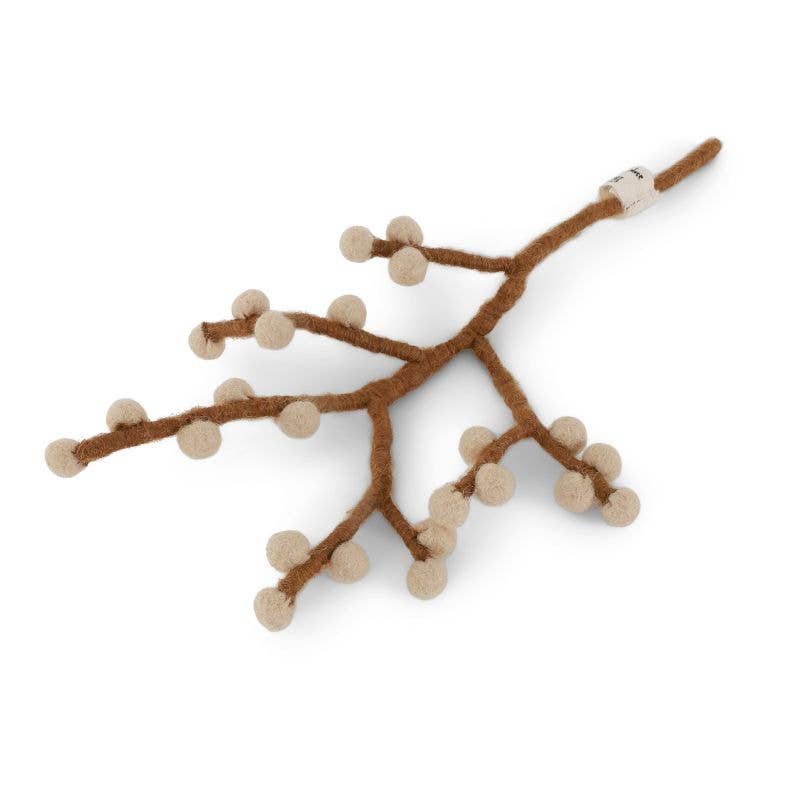 Mini Branch w/Beige Berries