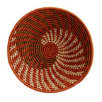 Basket spiral raffia 12D orng/crm