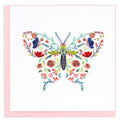 Quilled Greeting Card, "Floral Butterfly"