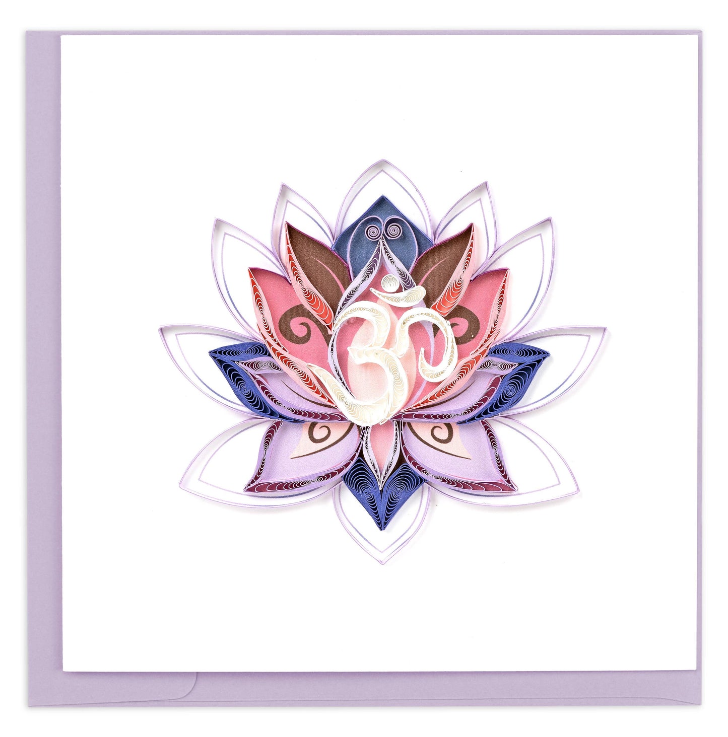 Quilled Greeting Card, "Ohm Lotus"