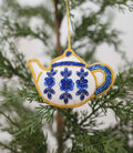 Plush Teapot Beaded Ornament