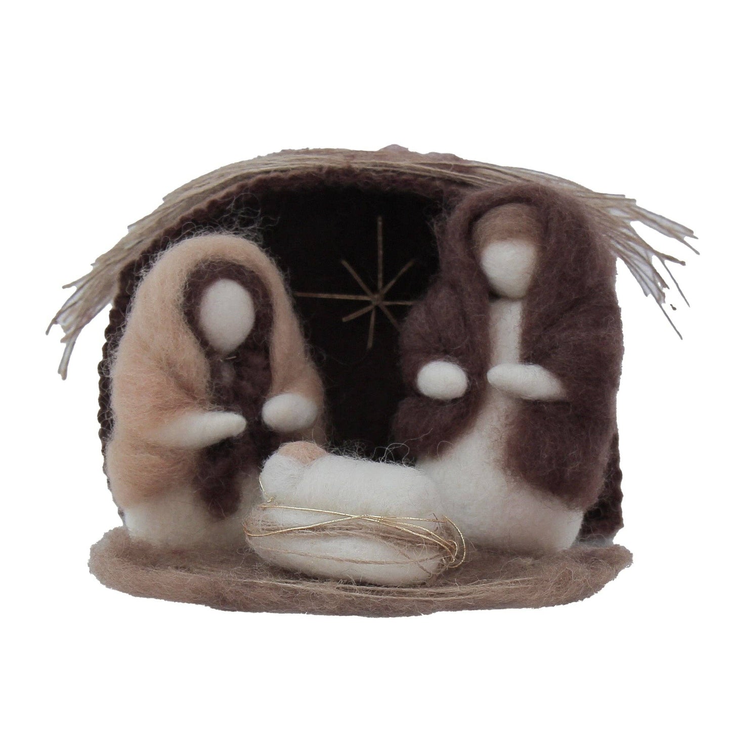 Petite Felt Nativity, 5 pieces
