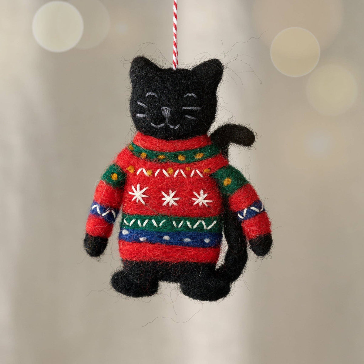 Kalo Ugly Sweater Cat Ornament