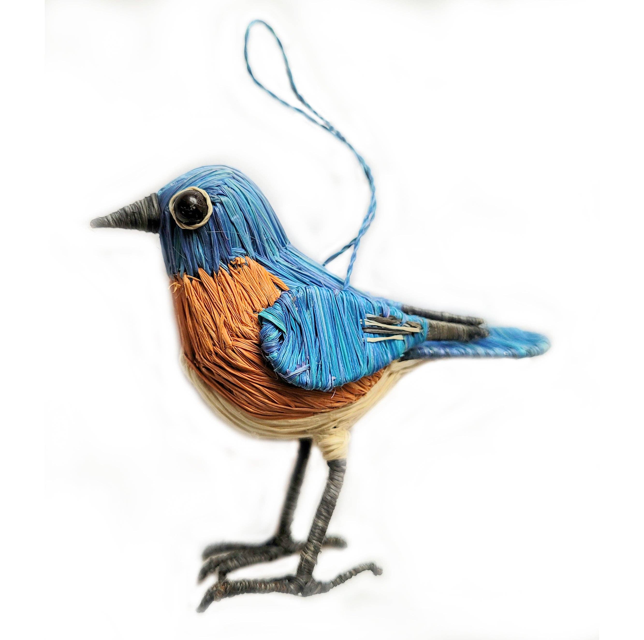Bluebird Woven Ornament
