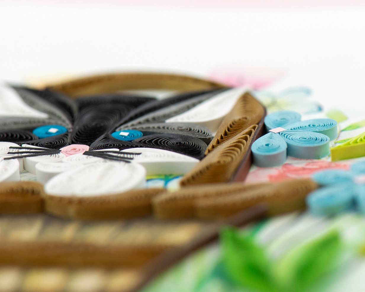 Quilled Greeting Card, "Black Kitten"