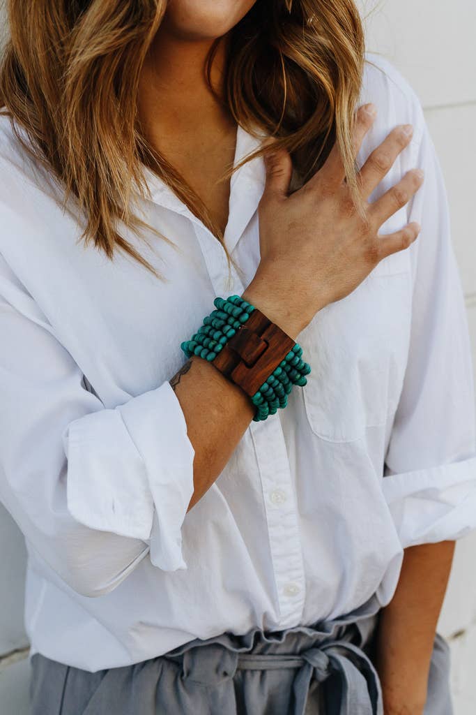 Unity Wood Bead Bracelet