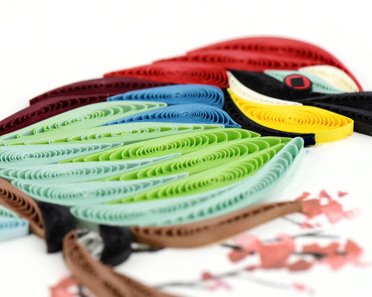 Quilled Greeting Card, "Bee-eater"