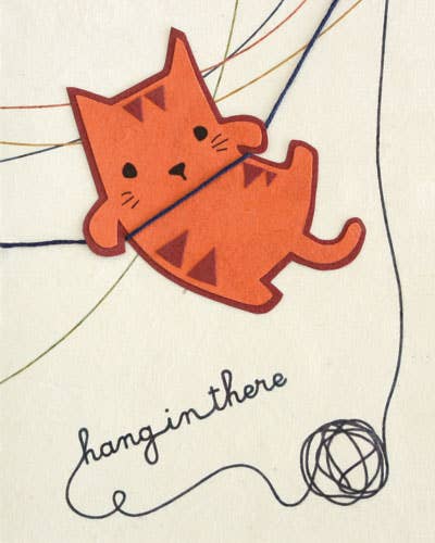 Recycled Paper Cards, "Hang in There"