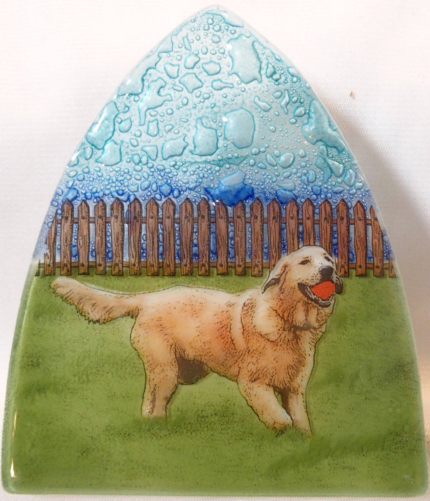 Glass Night Light - Golden Retriever