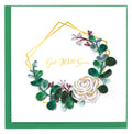 Quilled Greeting Card, "Get Well Eucalyptus"