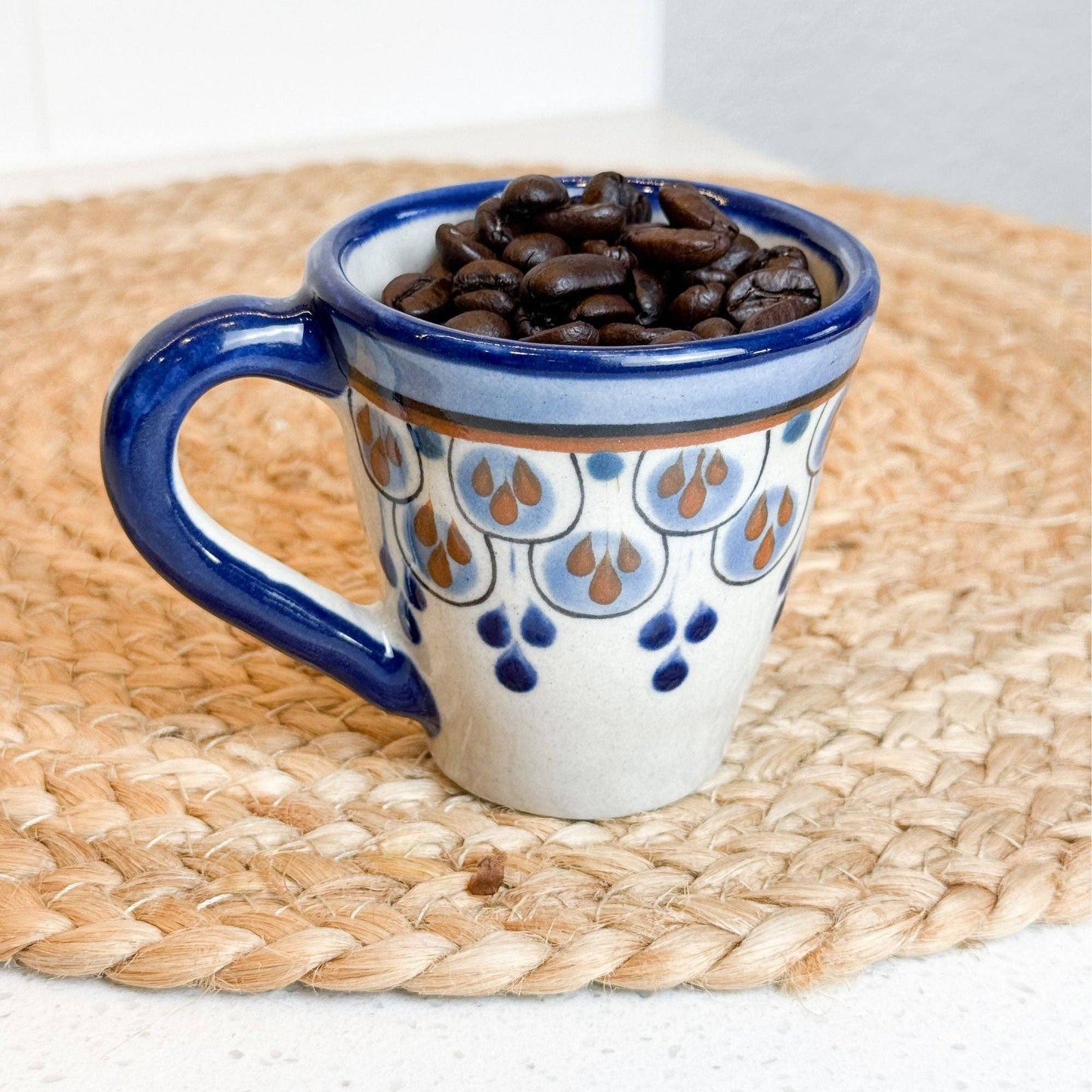 Hand-Painted Ceramic Espresso Cup