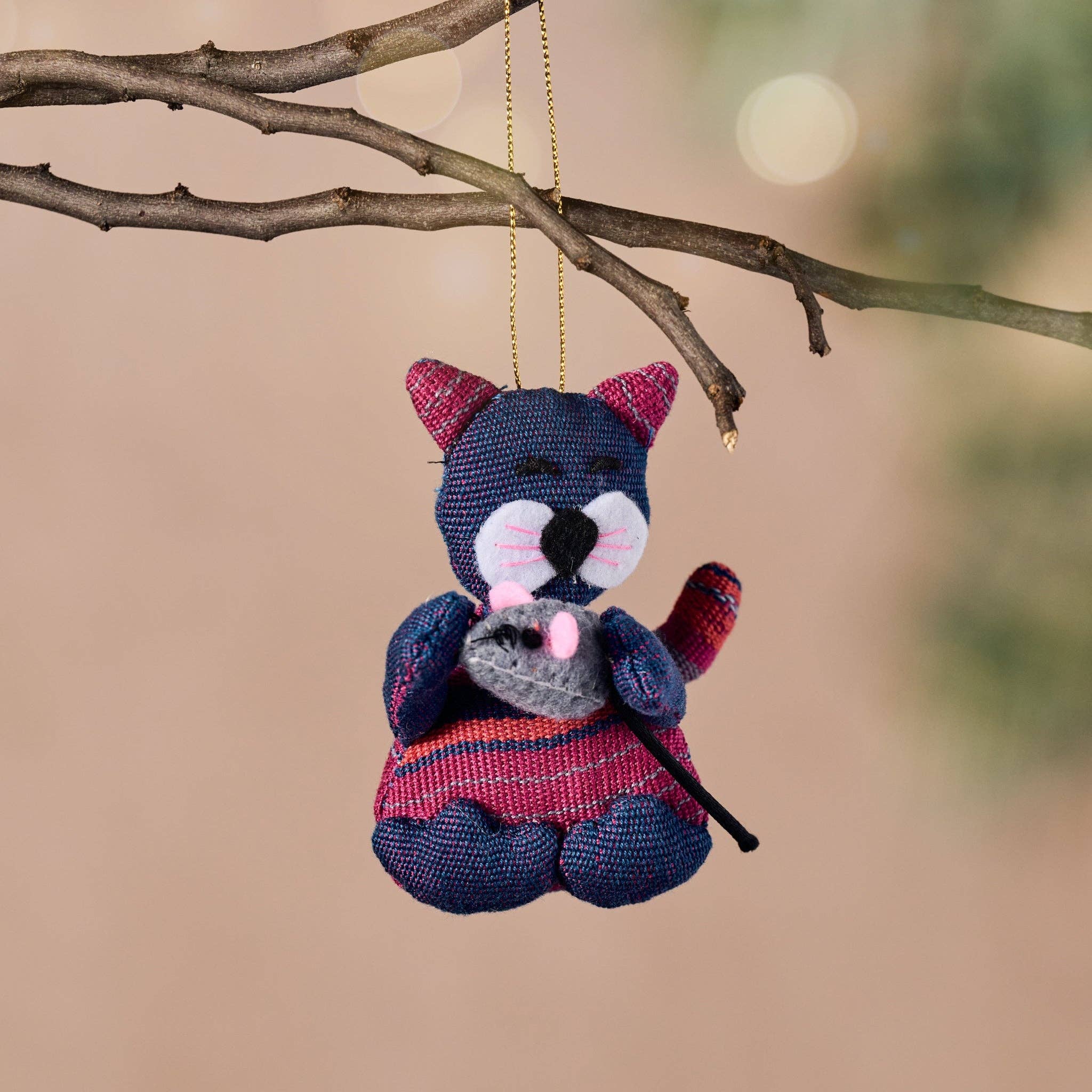 Amable Cat & Mouse Ornament