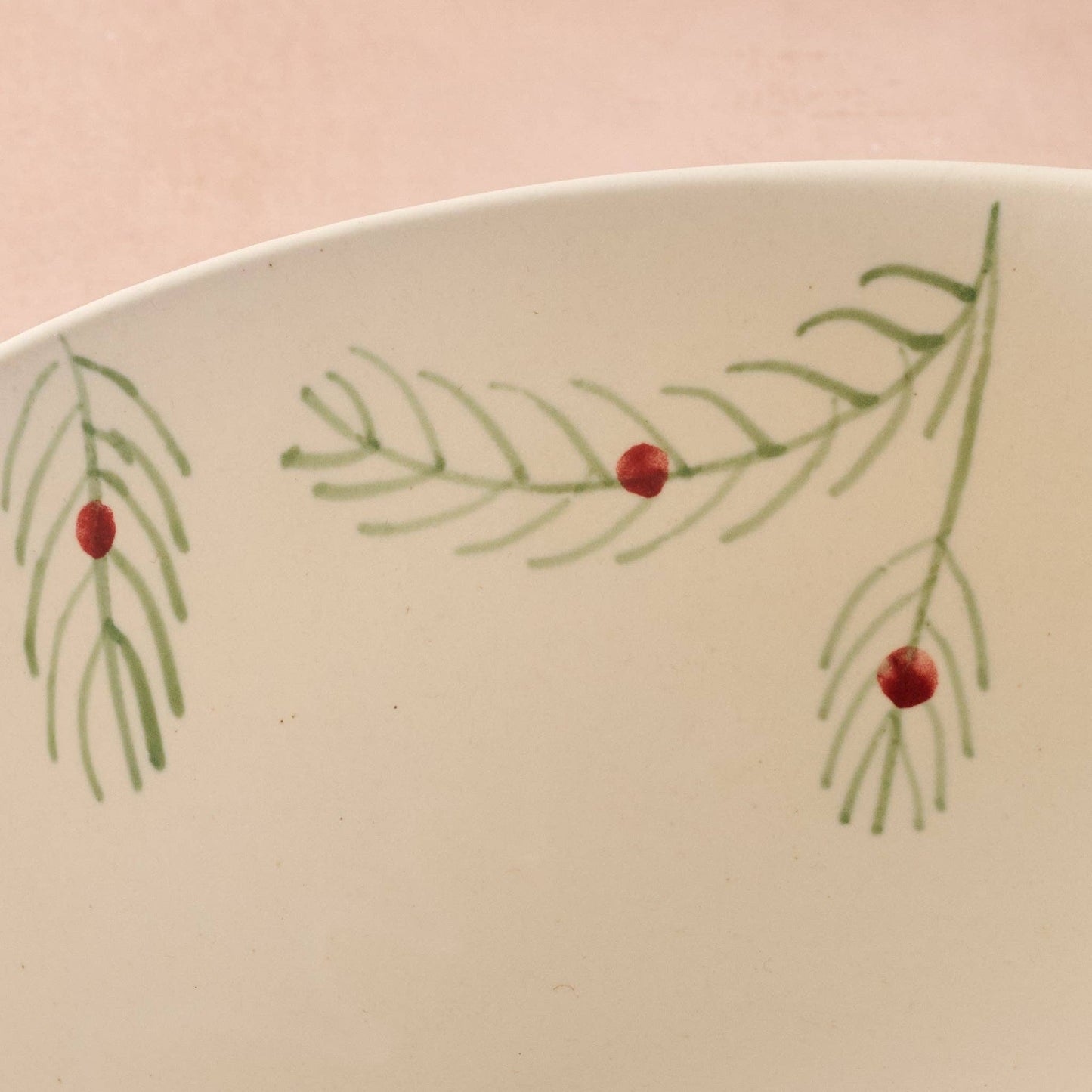 Sardee Holly Ceramic Serving Bowl