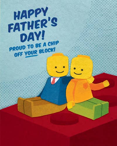 Recycled Paper Cards, "Chip Off Your Block"