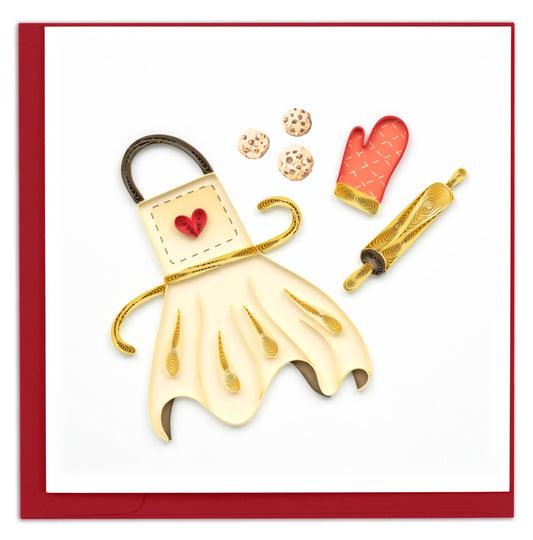 Quilled Greeting Card, "Baked with Love"