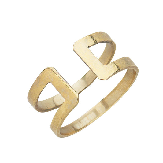 Ring cuff bombshell brass .5W br