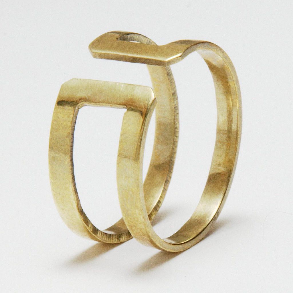 Ring cuff bombshell brass .5W br