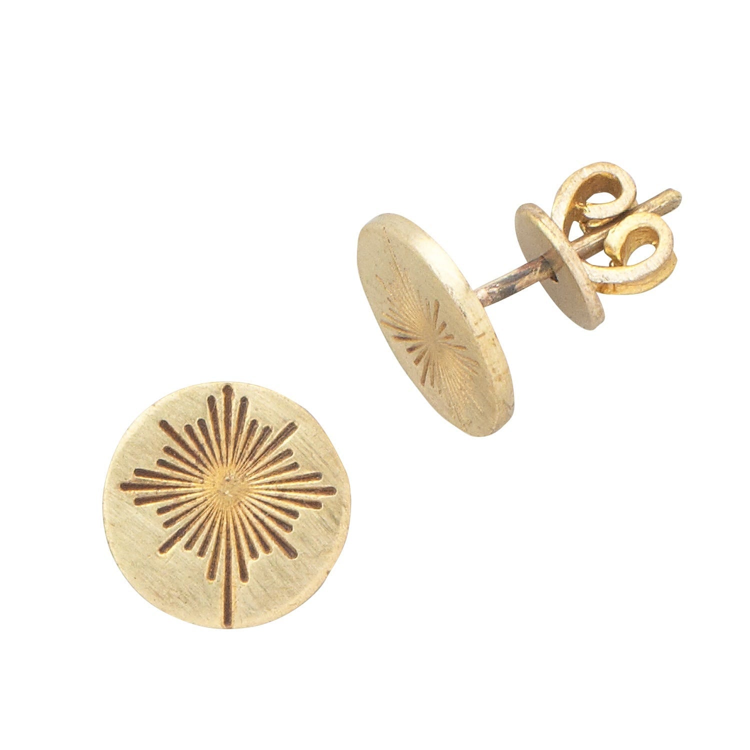 Earrings post many pointed star bombshell .25D br