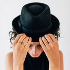 Ring crossing spiral bombshell .5W silver/brass