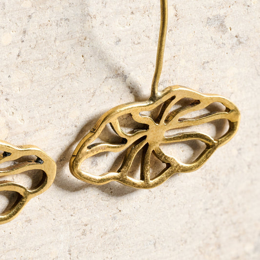 Earrings floral pull through bombshell 1.5L br