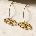 Earrings floral pull through bombshell 1.5L br