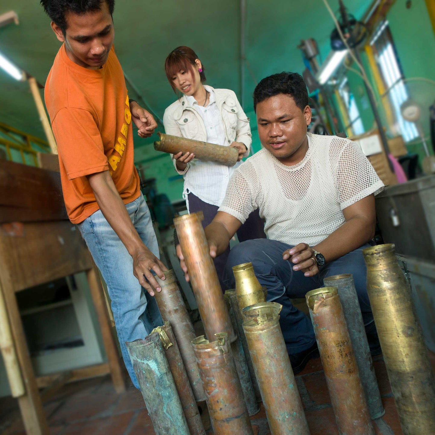 Ring cuff guiding star bombshell .4D brass