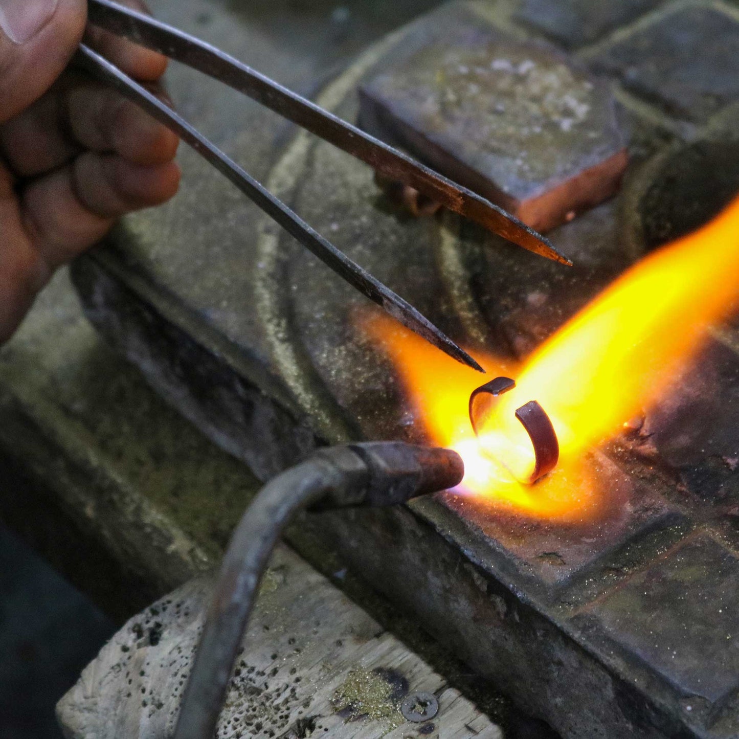 Ring cuff guiding star bombshell .4D brass