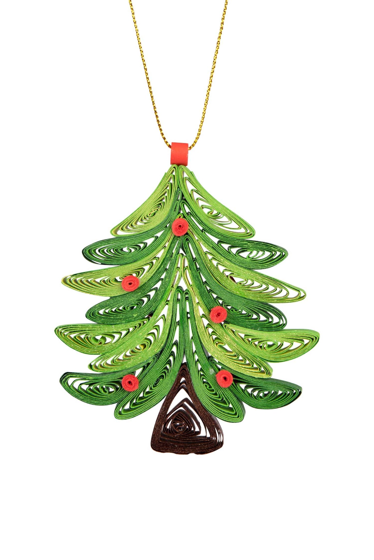 Ornament, "Quilled Evergreen"