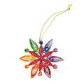 Ornament 6 pt snowflake M/3 quilled ppr 3D multi