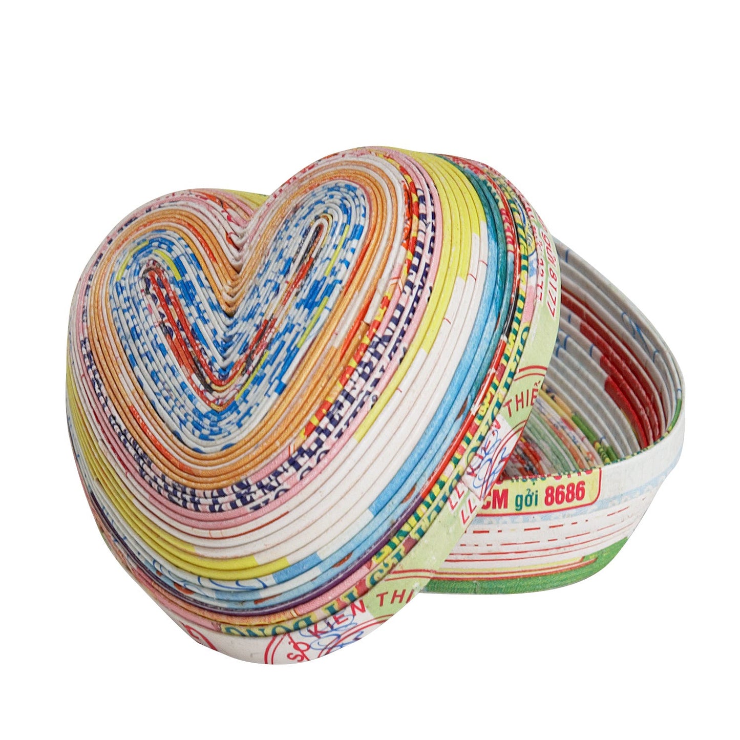 Recycled Magazine Heart Box