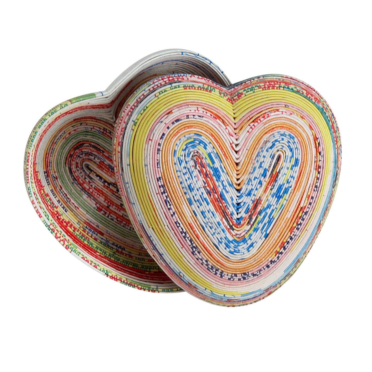 Recycled Magazine Heart Box
