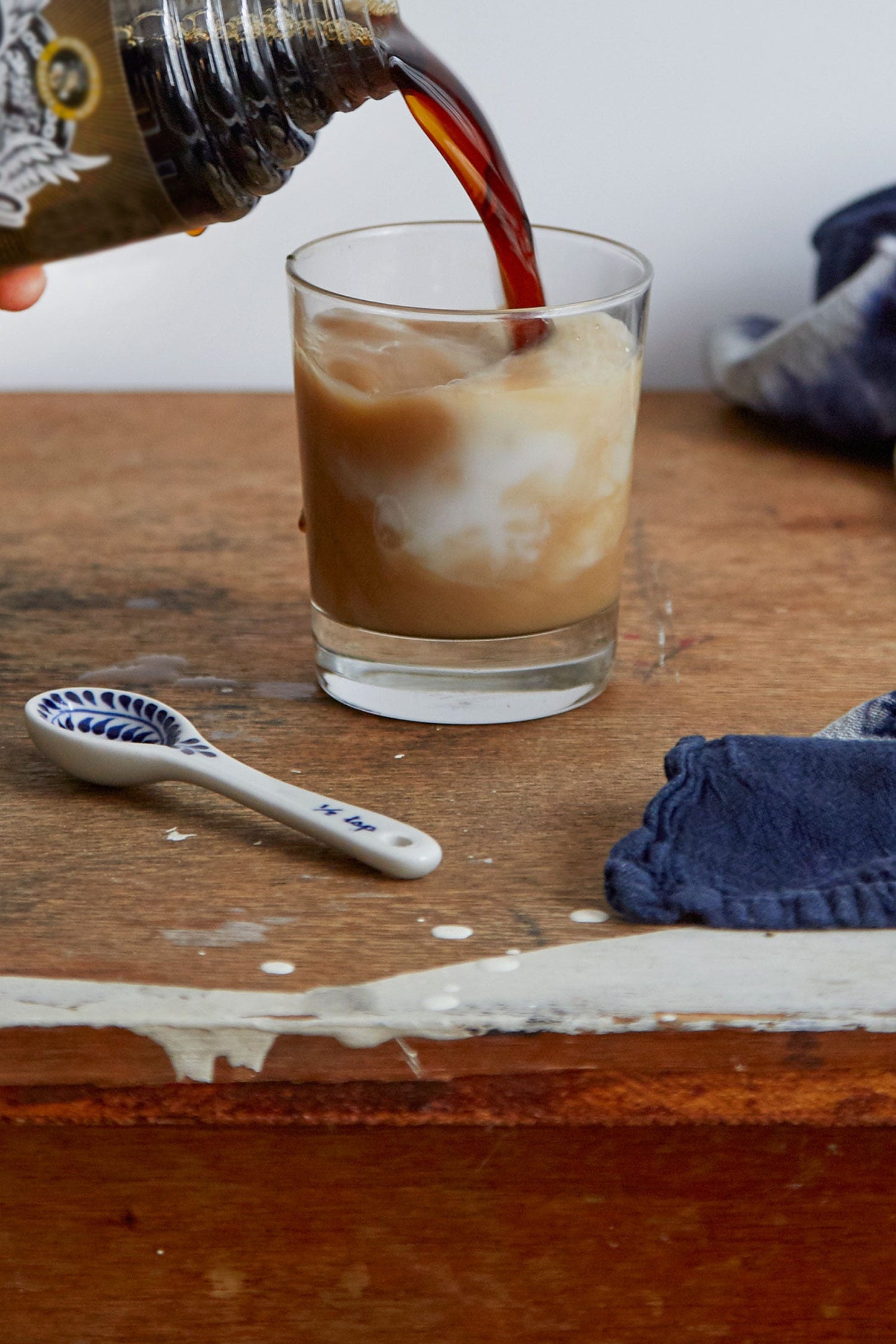 Spoons measuring s/4 cer blu/wht