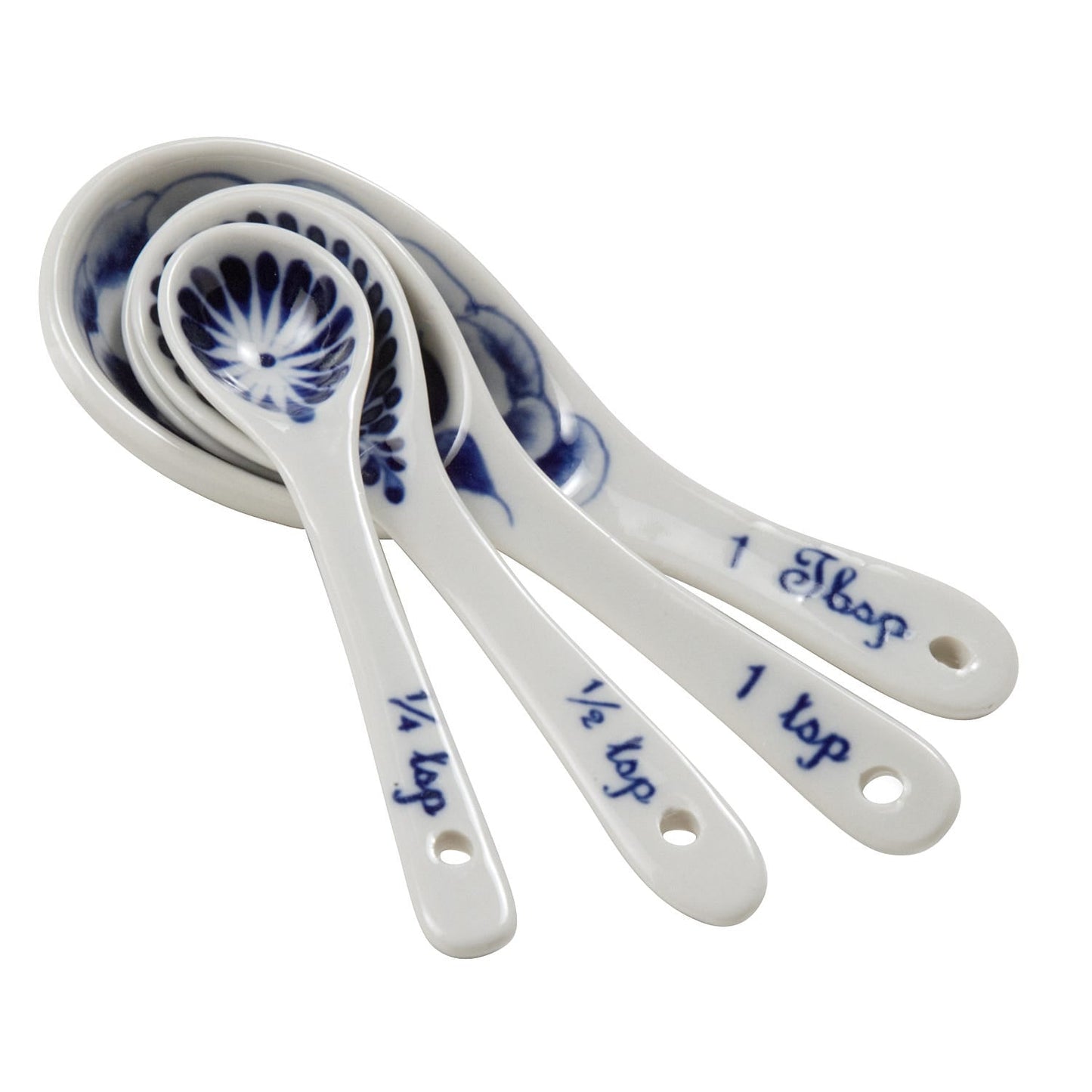 Spoons measuring s/4 cer blu/wht