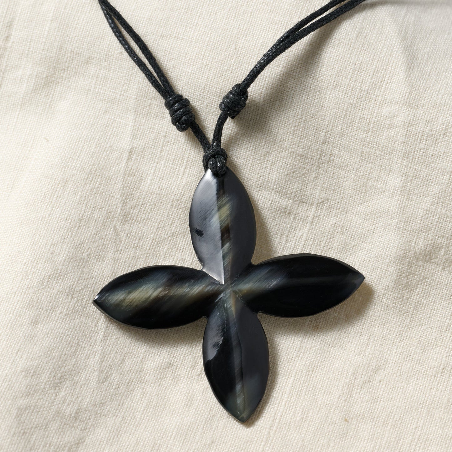 Reclaimed Horn Cross Pendant - Ten Thousand Villages