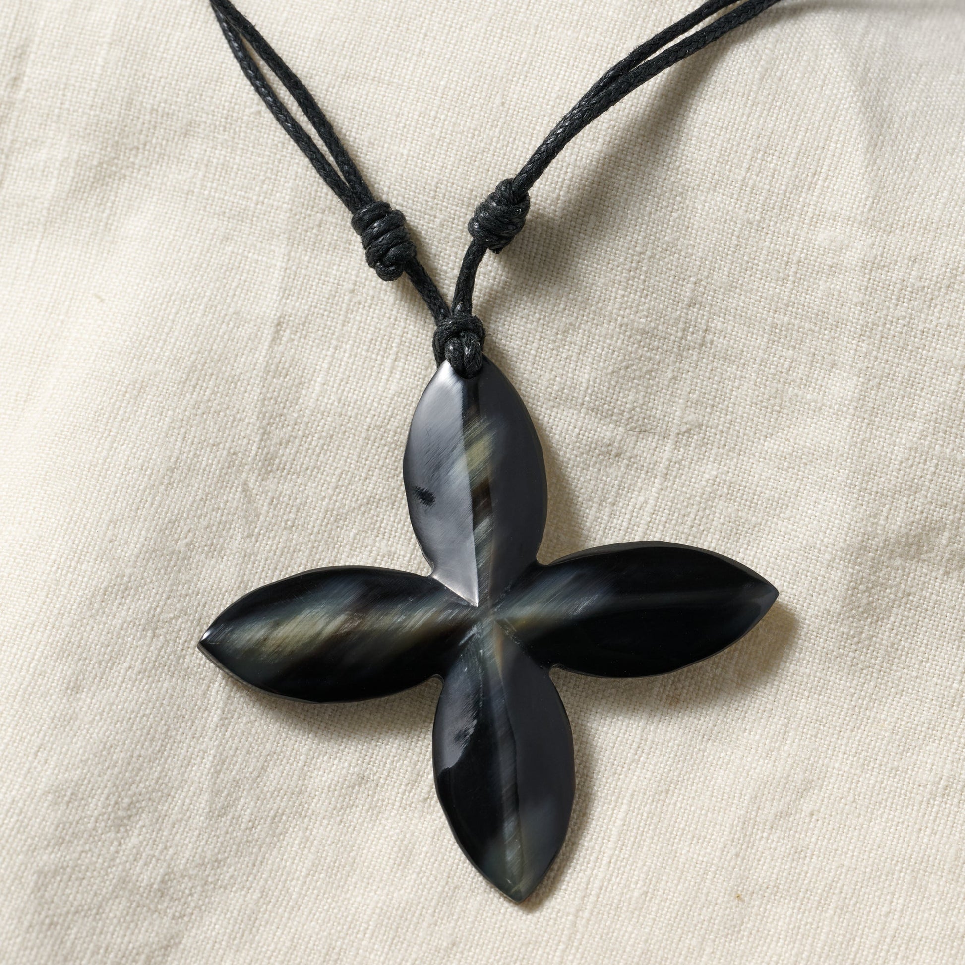 Reclaimed Horn Cross Pendant - Ten Thousand Villages