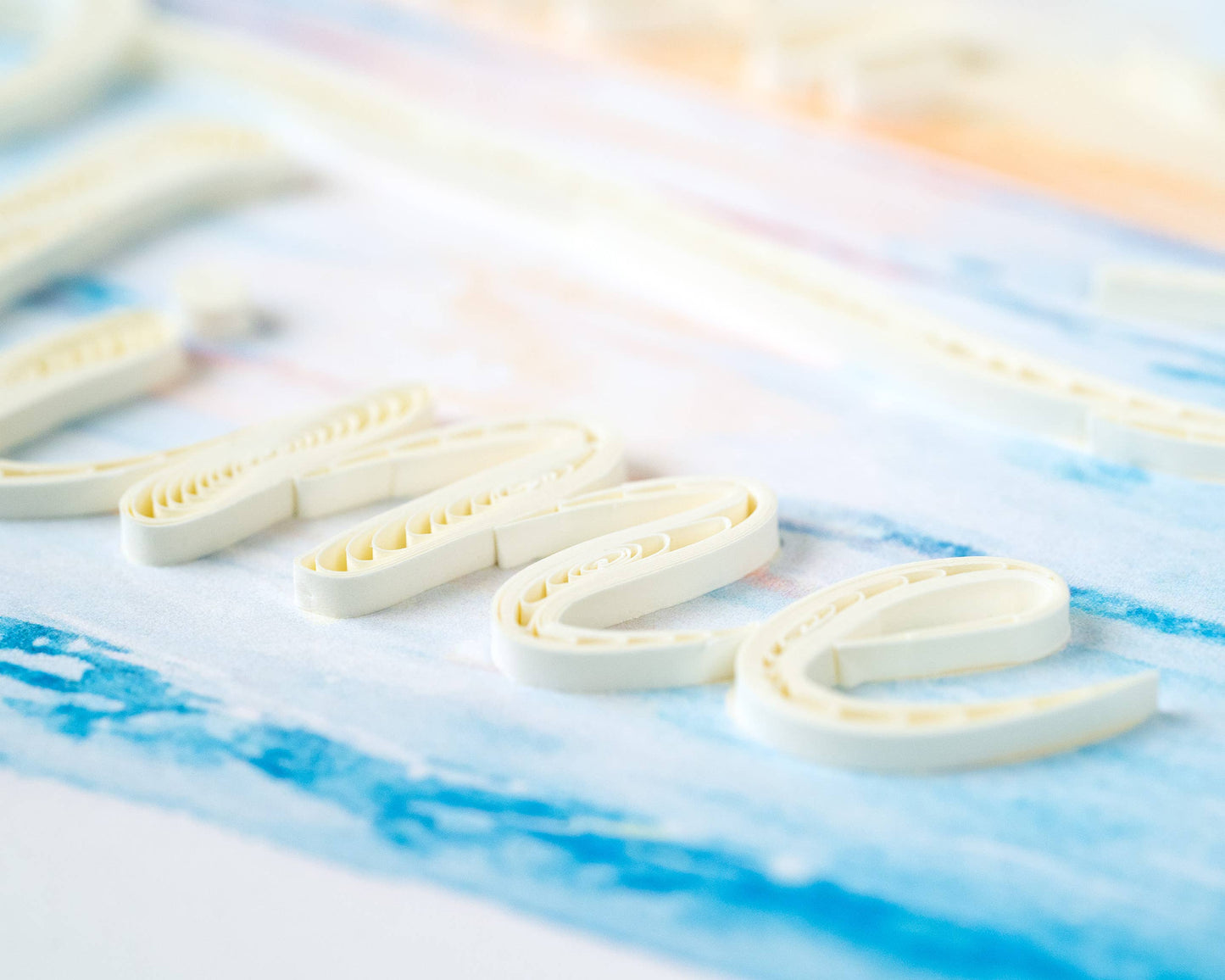 Quilled Greeting Card, "One Day at a Time"