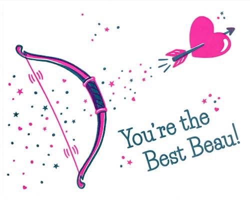 Recycled Paper Cards, "Best Beau"