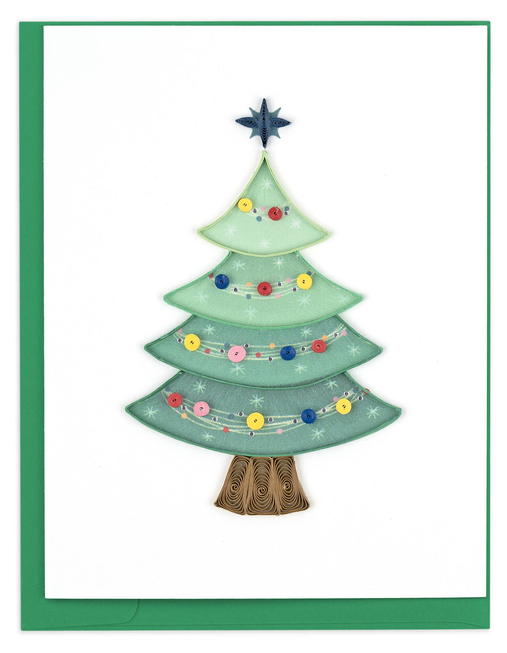 Quilled Christmas Trees Note Card Box Set