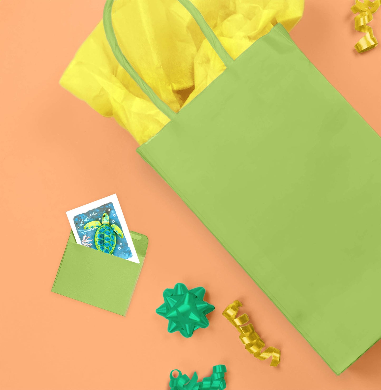 Quilled Gift Enclosure, "Sea Turtle"