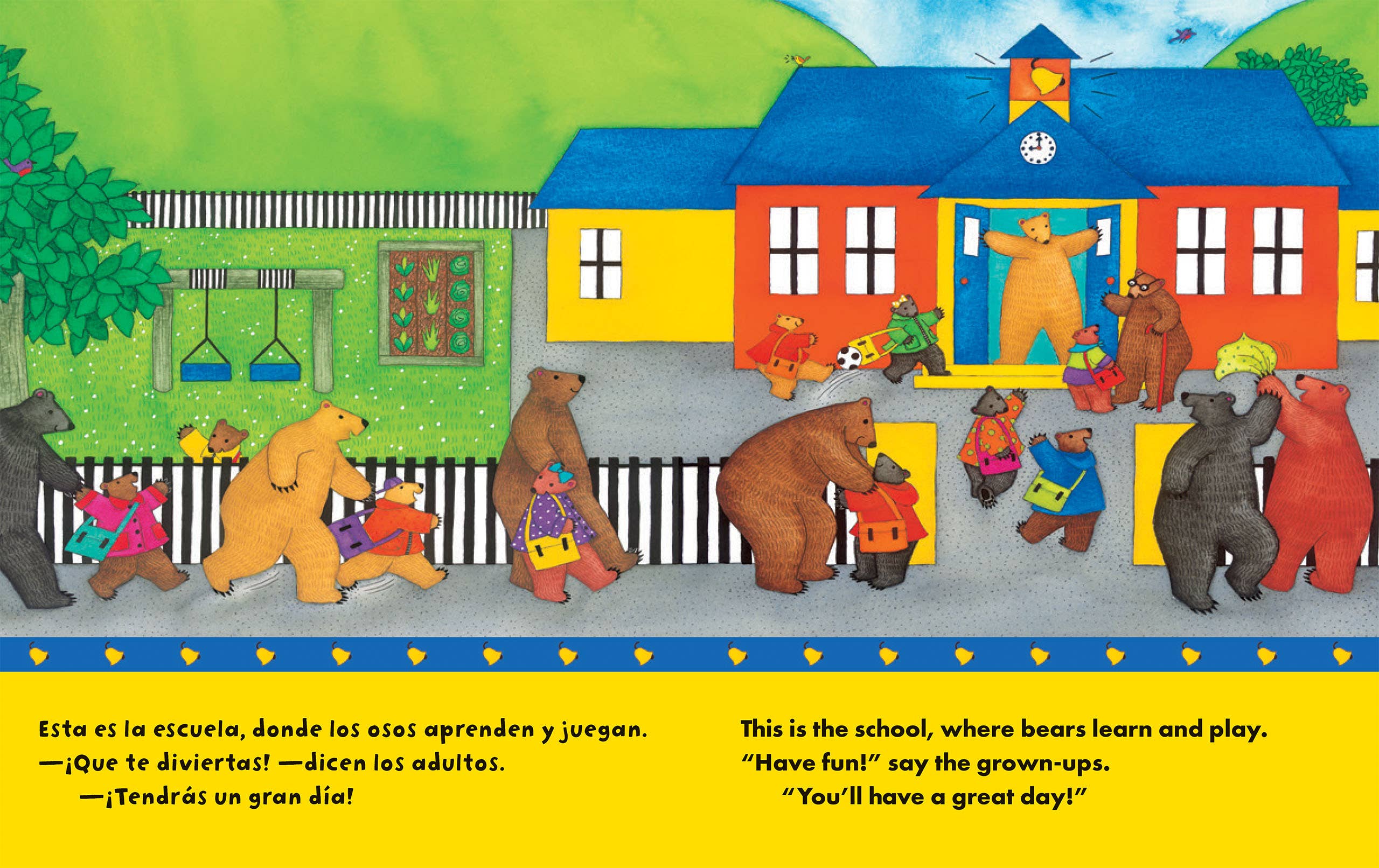 "Bear's School Day" Bilingual Picture Book