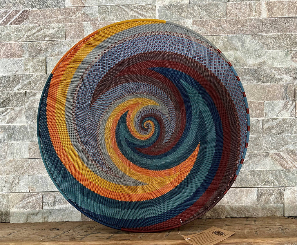 Mini Platter Zulu Wire Basket, Assorted Colors^