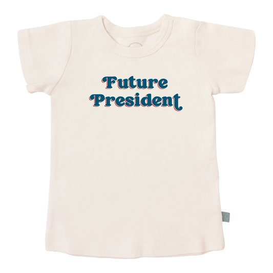 Organic Graphic Kid's Tee, "Future President"