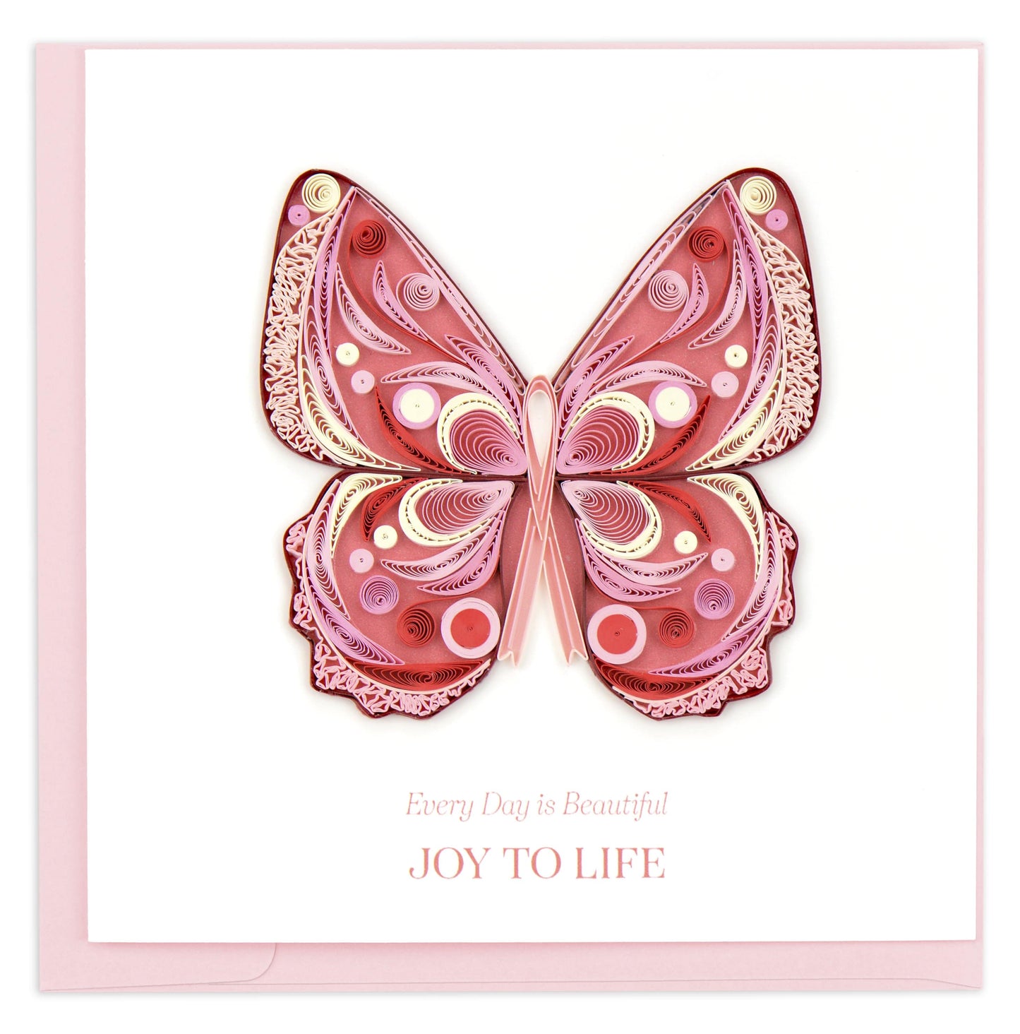 Quilled Greeting Card, "Joy to Life"