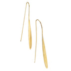 Earrings elongated oval drop pull thru br 2.5L br