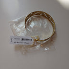 Bracelet cuff w/cutouts wing tip brass 2.5D adj br