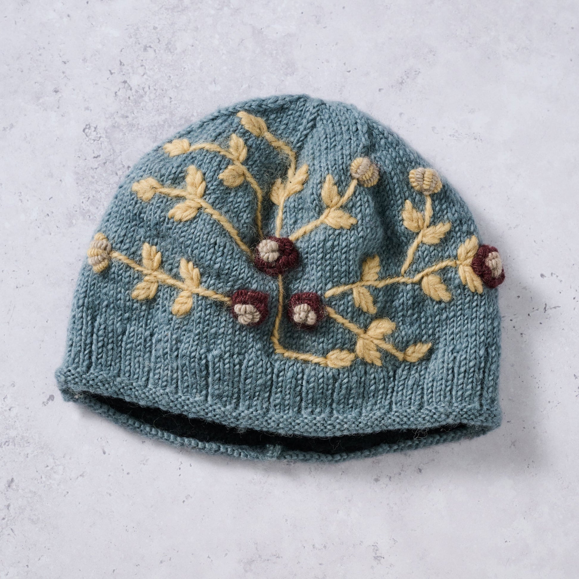 Gentle Flowers Embroidered Hat - Ten Thousand Villages